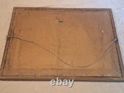 Rare affiche ancienne Cadre D'origine Citroën DS Shema Servo Frein Hydraulique