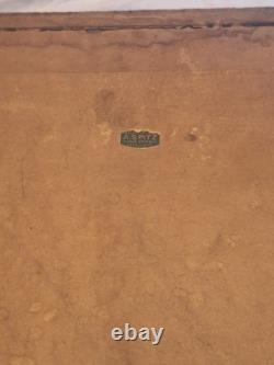 Rare affiche ancienne Cadre D'origine Citroën DS Shema Servo Frein Hydraulique