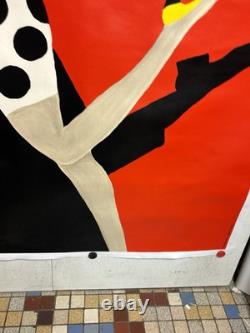 Rare affiche ancienne Chaussure Bally Par Villemot Entoilée Etat Moyen
