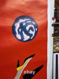 Rare affiche ancienne Chaussure Bally Par Villemot Entoilée Etat Moyen