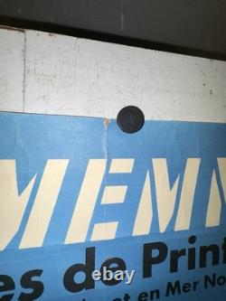Rare affiche ancienne Croisière Bateau Agamemnon Grèce Méditerranée Mer Noire