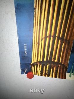Rare affiche ancienne Croisière Bateau Agamemnon Grèce Méditerranée Mer Noire