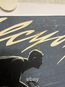 Rare affiche ancienne Cycle Alcyon Par Marcel Bloch Entoilée Mais Pliée