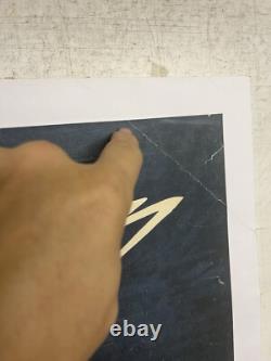 Rare affiche ancienne Cycle Alcyon Par Marcel Bloch Entoilée Mais Pliée