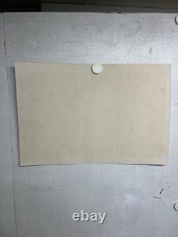 Rare affiche ancienne Cycle Alcyon Par Marcel Bloch Entoilée Mais Pliée