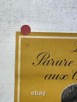 Rare affiche ancienne Expo Parure Feminine Des Colonies Paris 1945