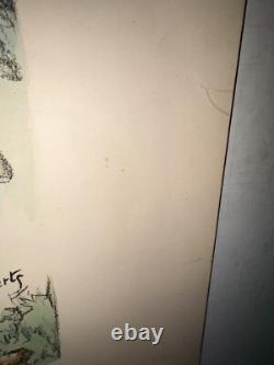 Rare affiche ancienne Là Contravention Signature Originale De Beerts 1905