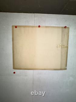 Rare affiche ancienne Là Contravention Signature Originale De Beerts 1905