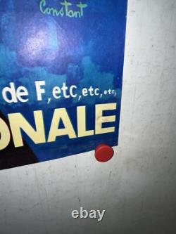 Rare affiche ancienne Loterie Nationale par Constant Prix Arc Triomphe Cheval