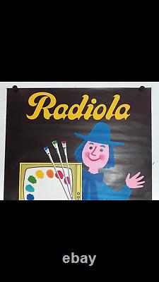Rare affiche ancienne Radiola par Hervé Morvan