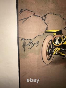 Rare affiche ancienne Renault Auto 1900 Par Beerts Gitans