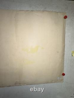 Rare affiche ancienne Renault Auto 1900 Par Beerts Gitans