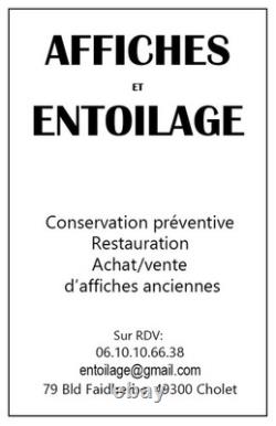 Rare affiche ancienne St Maur des Fossés 1933