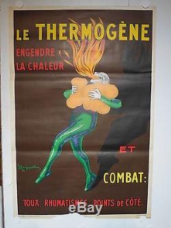 Rare affiche ancienne Thermogene Ouate Pharmacie par Cappiello