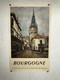 Rare Affiche Ancienne Tourisme Bourgogne Sncf 1949