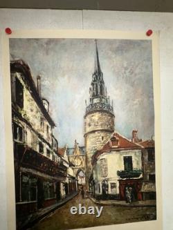 Rare affiche ancienne Tourisme Bourgogne SNCF 1949