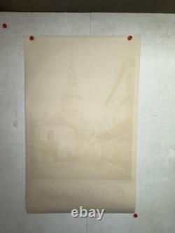 Rare affiche ancienne Tourisme Bourgogne SNCF 1949