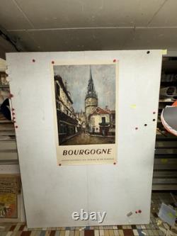 Rare affiche ancienne Tourisme Bourgogne SNCF 1949