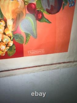 Rare affiche ancienne dentifrice Fruident Suisse par Tramonti