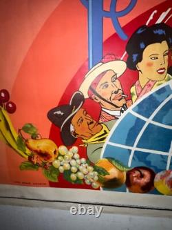 Rare affiche ancienne dentifrice Fruident Suisse par Tramonti
