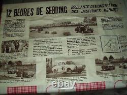 Rare affiche dauphine 12heures de Sebring