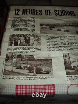 Rare affiche dauphine 12heures de Sebring