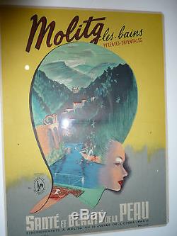 Rare affiche lithographie Molitg les bains P Gurtlier