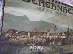 Rare ancienne affiche tourisme alsace Obernai oberehnheim Mont st Odile 1900