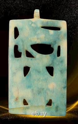 Rare ancienne amulette de protection des yeux et du scarabée d'Horus mytholog