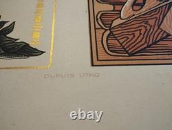 Rare lithographie Exposition Internationale ARTS DECORATIFS 1925 Ville de PARIS