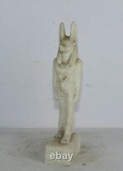 Rare statue antique égyptienne antique d'Anubis dieu de la momification et