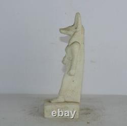 Rare statue antique égyptienne antique d'Anubis dieu de la momification et