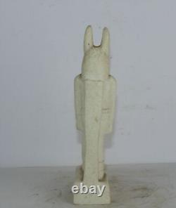 Rare statue antique égyptienne antique d'Anubis dieu de la momification et
