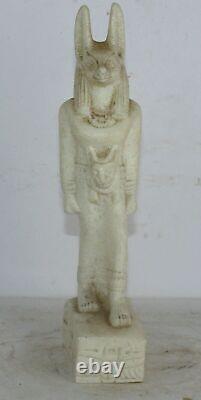 Rare statue antique égyptienne antique d'Anubis dieu de la momification et