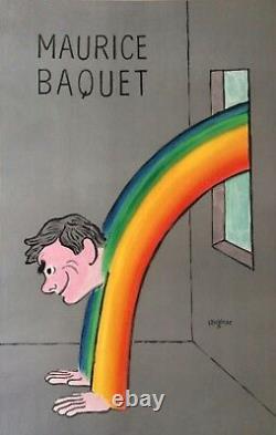 Raymond SAVIGNAC Maurice Baquet Affiche originale imp. En lithographie (pub)