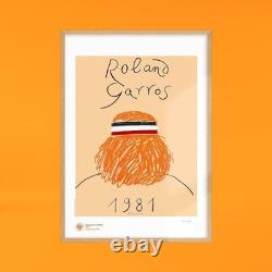 Roland Garros Tennis 1981- AFFICHE POSTER Officielle 70x100 Cm