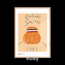 Roland Garros Tennis 1981- AFFICHE POSTER Officielle 70x100 Cm
