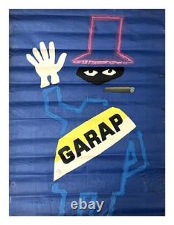 (SAVIGNAC) Raymond Affiche originale GARAP 1953 lithographie 80 x 58 cm