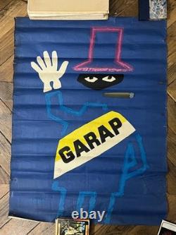 (SAVIGNAC) Raymond Affiche originale GARAP 1953 lithographie 80 x 58 cm