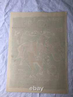 Savignac Affiche signée main 1957 Grande Foire des arts décoratifs Ulm signed