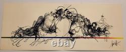 Sérigraphie Raymond MORETTI JAZZ Signée Ateliers Arcay Paris 1980 CArte Voux