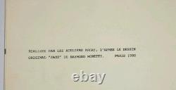 Sérigraphie Raymond MORETTI JAZZ Signée Ateliers Arcay Paris 1980 CArte Voux