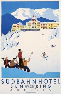 Sudbahn Hotel par Kosel C1930 Austria Alpes Ski Semmering