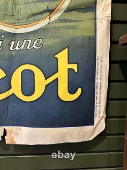 Superbe Affiche Ancienne PEUGEOT RARE Dans Son Jus D'origine 160 X 120