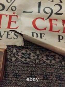 Superbe Affiche Authentique Emprunt National 1920 Abîmée 80cmx1,20 M