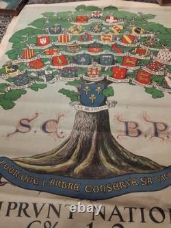 Superbe Affiche Authentique Emprunt National 1920 Abîmée 80cmx1,20 M