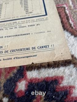 Sweepstake Affichette Loterie Nationale Originale 1936 Introuvable