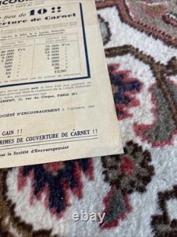 Sweepstake Affichette Loterie Nationale Originale 1936 Introuvable