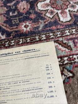 Sweepstake Affichette Loterie Nationale Originale 1936 Introuvable