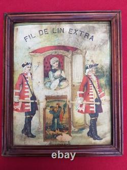 TRÈS ANCIENNE AFFICHE PUBLICITAIRE LE FIL A LA REPUBLICAINE, 18è ou 19è siècle